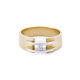 R&C 14k BICOLOR D.RING "ZOË PLUS PLUS" 5DIAM.20ct River-Si - 6573