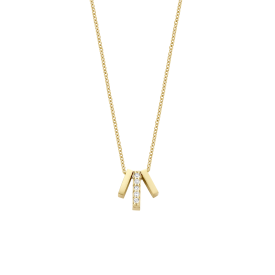 BLUSH 14K GG COLLIER  42CM HANGER MET ZIRKONIA - 1006500