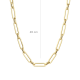 BLUSH 14k GEELGOUDEN COLLIER OVALE ELEMENTEN 12x3mm 45cm - 1006570