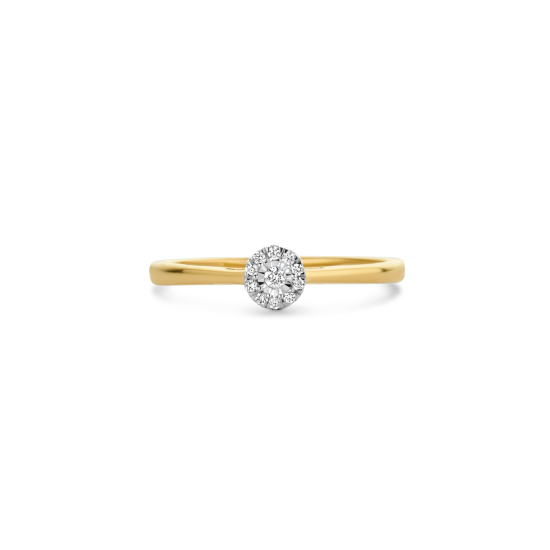 BLUSH 14K BC RING 0.07ct W/SI briljant - 1006387