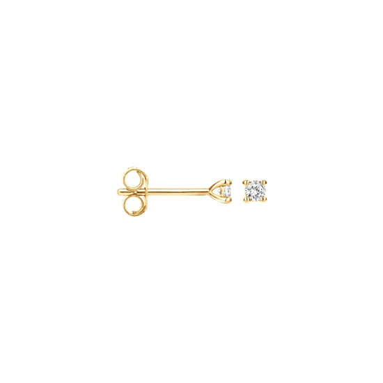 BLUSH 14K GG OORKNOPPEN 0.06ct W/SI2 BRILJANT - 1006398