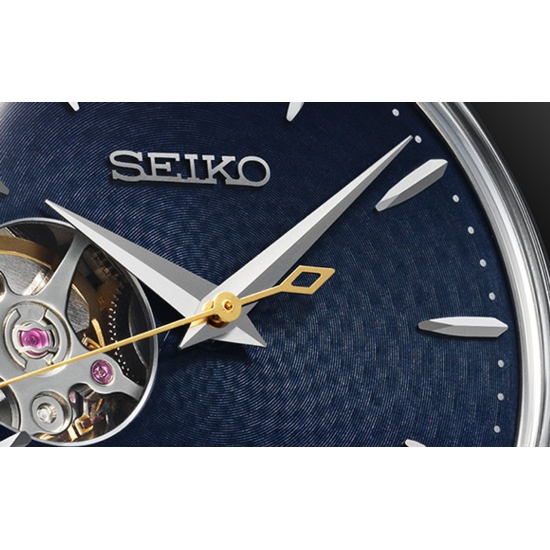 SEIKO "PRESAGE" AUTOMATIC HPH ST-LR BLAUWE WPL. "OPEN HEART" SSA405J1 - 1006264