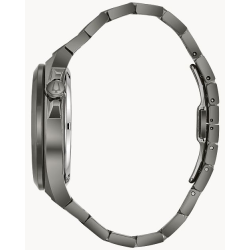 Bulova "MAQUINA" GUN METAL STALEN HEREN HORLOGE GESKELETEERD 98A179 - 1006636