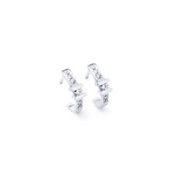 R&C 14k WG OORSTEKERS "JULIE RICHE" 12 DIAM.14ct W-P - 9831