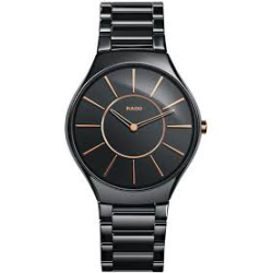 RADO "TRUE THINLINE" LG CERAMIC ZWARTE WPL. - 11771