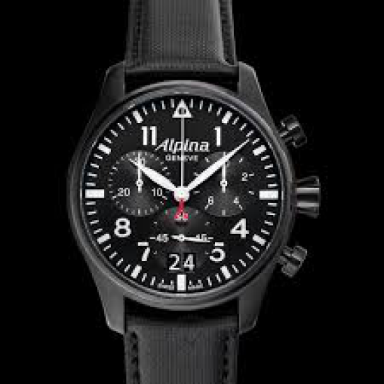 ALPINA STARTIMER PILOT CHRONO GUN BLK-KANVAS ZW.WPL.AL-372B4FBS6 - 11921