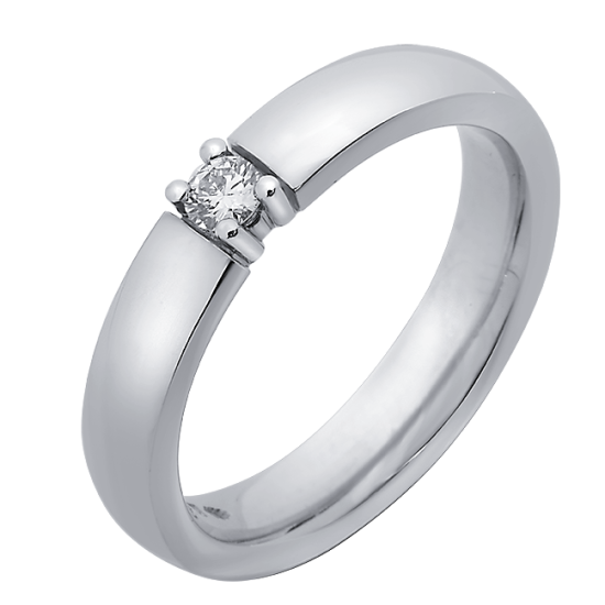 RENSINI 14k WG SOLITAIRRING DIAM.05ct TW-VVS - 13391