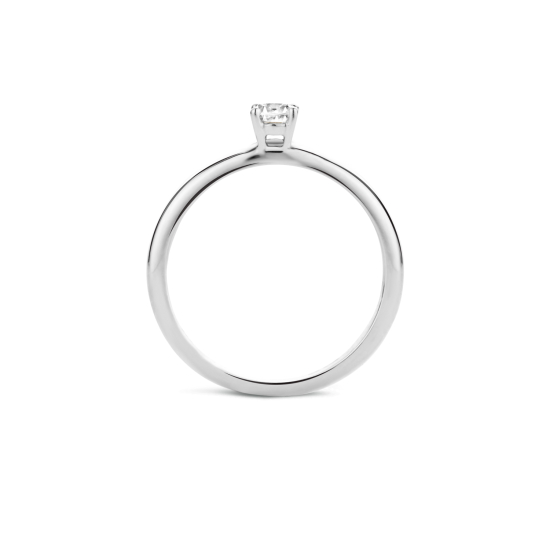 BLUSH 14k WG 4P SOLITAIRRING ZIRC.4mm - 14363