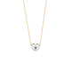 BLUSH 14K GG COLLIER MET 14K WG HART HANGER - 15331