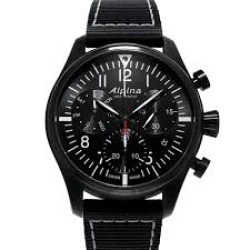 ALPINA STARTIMER PILOT CHRONO HPH BLK/PVD-KANVAS ZW.WPL.AL-371BB4FBS6 - 15664