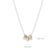 Blush 14k WG ANKERKETTING MET 3x RONDELLEN TRICOLOR -3055WYR - 1004870