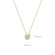 BLUSH 14K GG COLLIER MET SOLITAIR HANGER ZIRCONIA GLADOMZETTING 42cm - 1004923