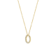 BLUSH 14K GG  COLLIER 42CM ZIRKONIA HANGER - 1005447