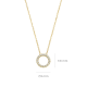 BLUSH 14K GG  COLLIER 42CM ZIRKONIA HANGER - 1005447