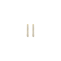 BLUSH 14K GG CREOLEN MET ZIRCONIA 10mm - 1005508