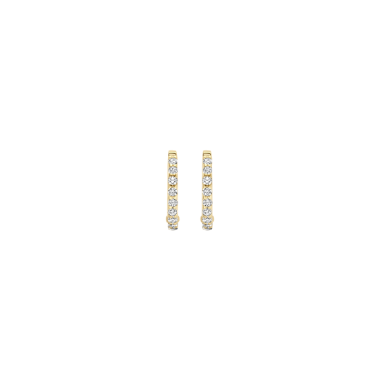 BLUSH 14K GG CREOLEN MET ZIRCONIA 10mm - 1005508