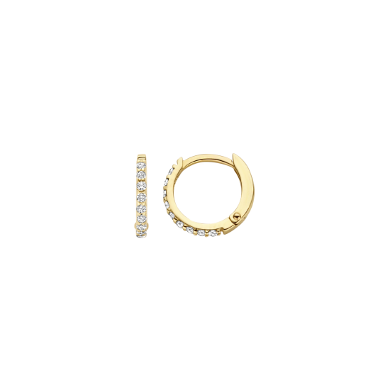 BLUSH 14K GG CREOLEN MET ZIRCONIA 10mm - 1005508