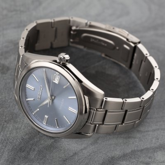 SEIKO HPH TITANIUM BLAUWE WIJZERPLAAT SUR371P1 - 1005696