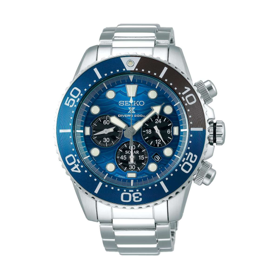 SEIKO PROSPEX SOLAR DIVER CHRONO ST-ST BLAUWE WPL. - 1005704