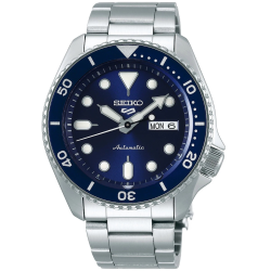SEIKO 5 SPORTS ST-ST HPH ZWARTE WPL BLAUWE LUNETTE DAG-DATUM AUTOMATIC SRPD51K1 - 1005719