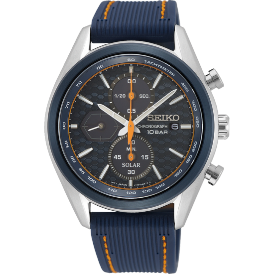 SEIKO SOLAR HPH ST-RUBBER CHRONO BL.WPL. - 1005787