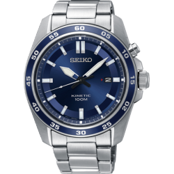 SEIKO KINETIC HERENHORLOGE  STAAL BLAUWE WIJZERPLAAT SKA783P1 - 1004907 SEIKO KINETIC HERENHORLOGE  STAAL BLAUWE WIJZERPLAAT SKA783P1 - 1004907