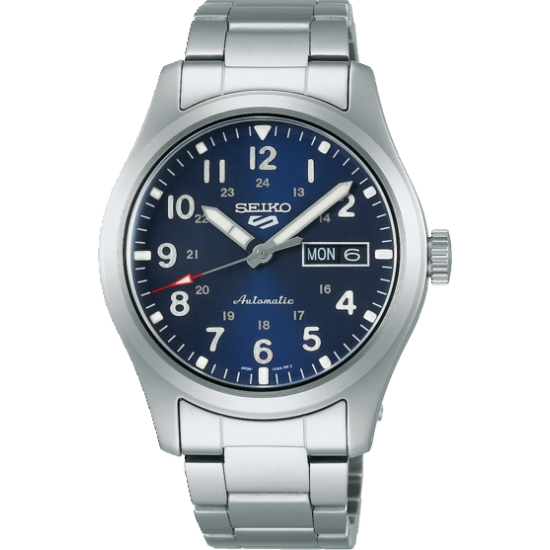 SEIKO "5 SPORTS" HPH AUTOMATIC DAY-DATE ST-ST BL.WPL. - 1006234