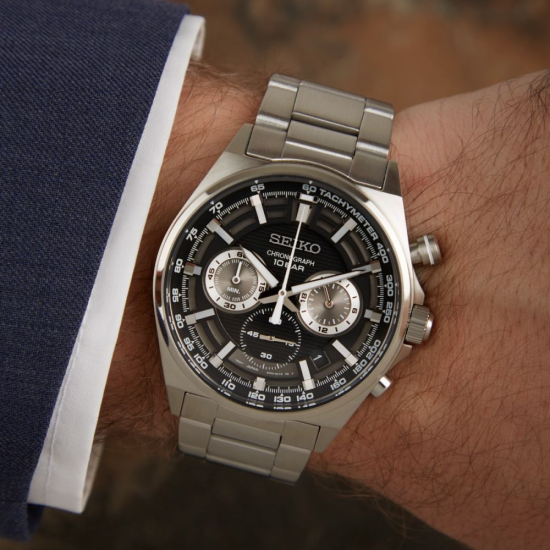 SEIKO STALEN HERENHORLOGE ZW.WPL CHRONOGRAAF SSB397P1 - 1006237