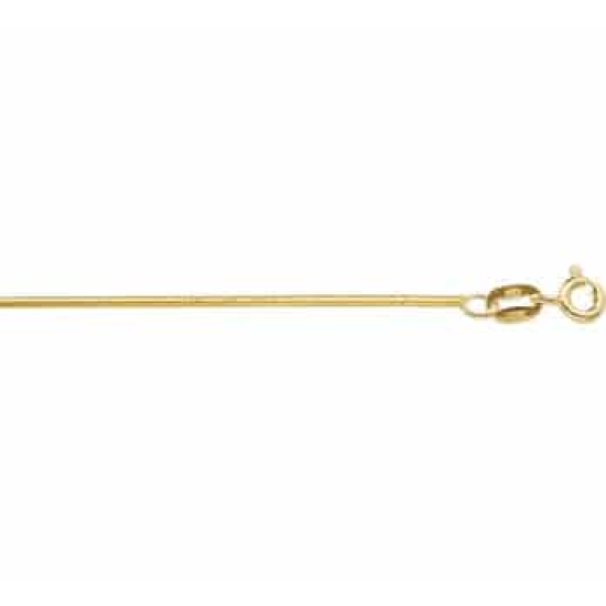 14k GG GEWALST SLANGENCOLLIER 1,2mm 50cm - 1006094