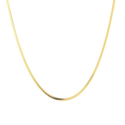 14k GG GEWALST SLANGENCOLLIER 1,2mm 50cm - 1006094
