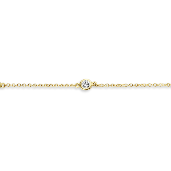 BLUSH 14K GG ARMBAND MET 5 ZIRKONIA - 1006544