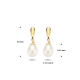 14k GG OORSTEKERS MET NATUURLIJKE WITTE DRUPPELVORMIGE ZOETWATERPARELS - 1007561