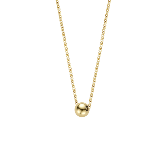 BLUSH 14k GG COLLIER MET 4mm BOLLETJES HANAGER - 1005493