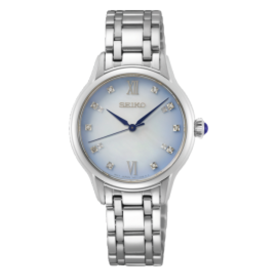 SEIKO DPH ST-ST WIT-BLAUW PARELMOER WPL. - 1005695