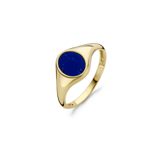 BLUSH 14K GG ZEGELRING MET OVALE LAPIS STEEN - 1005739