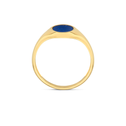 BLUSH 14K GG ZEGELRING MET OVALE LAPIS STEEN - 1005739