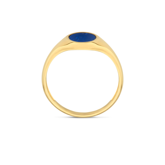 BLUSH 14K GG ZEGELRING MET OVALE LAPIS STEEN - 1005739