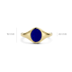 BLUSH 14K GG ZEGELRING MET OVALE LAPIS STEEN - 1005739