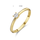 14k GG 4P SOLITAIRRING DIAM.10ct F/G-Si - 1006830