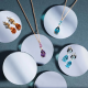 PONTE VECCHIO 18k RG COLLIER "IRIS" ANKER MET DRUPPEL LONDON TOPAAS 2,20ct 1BRILJ 0.01ct G-VS - 1006965