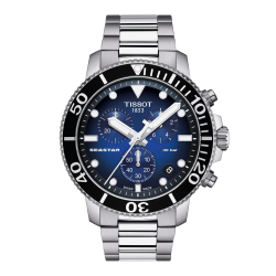 TISSOT SEASTAR 1000 HPH CHR. ST-ST. BL/ZW.WPL - 1007051