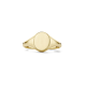 BLUSH 14k GG ZEGEL/PINKRING OVAAL GLAD 1190YGO/48 - 1007284