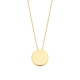 BLUSH 14K GG COLLIER 1mm 42cm MET 10mm CIRCELVORMIGE PLAATHANGER - 1007532