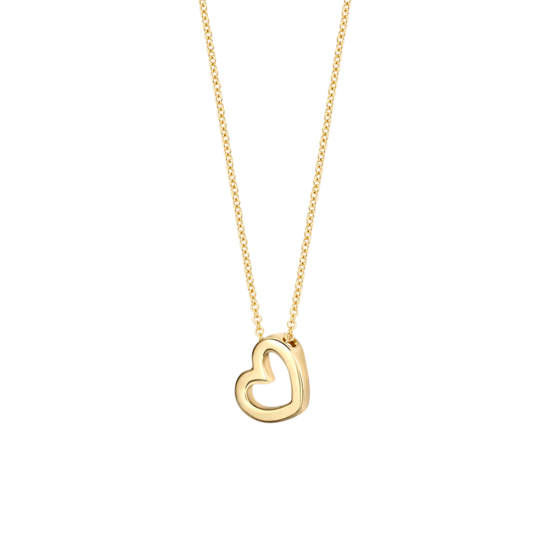 BLUSH 14K GG COLLIER 42CM HART HANGER - 1007533