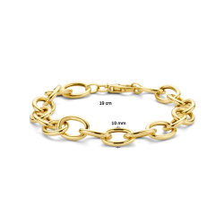 14k GG ARMBAND OVALE OGEN 10mm - 1007650