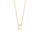 BLUSH 14k GG ANKERKETTING MET HART HANGER OPEN - 1007661