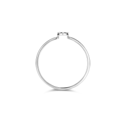 BLUSH 14k WG DRAADRING MET RONDJE ZIRCONIA - 1007767