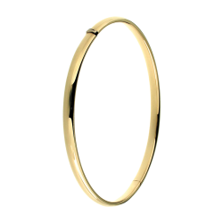 14k GG SLAVENARMBAND MET SCHARNIER 4mm OVAAL - 1007756