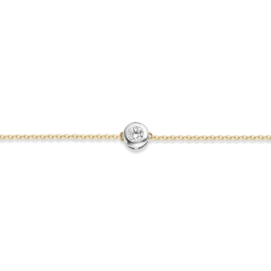 BLUSH 14k GG ARMBAND ZIRC.ROND GLADOMZETTING 5mm - 10067124