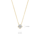 BLUSH 14k GG ANKERCOLLIER SOLITAIR HANGER ZIRCONIA - 10067126